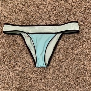 Metallic blue Victoria’s secret swim bottoms